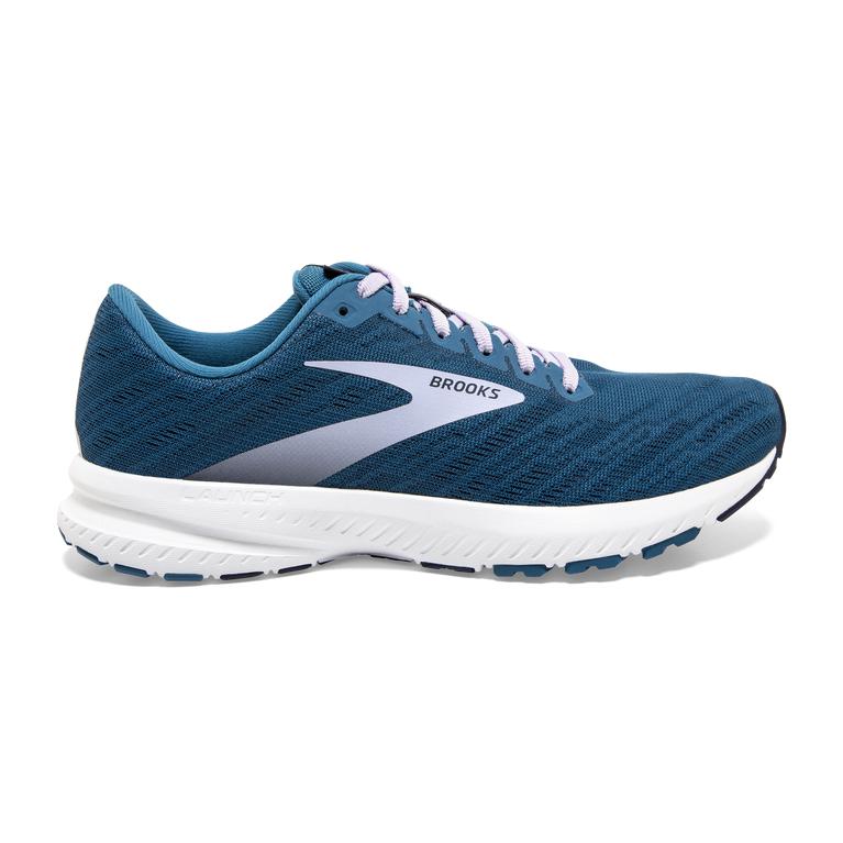 Brooks LAUNCH 7 Road Running Shoes Womens Outlet - Peacoat/Blue/Purple (SYG843179)